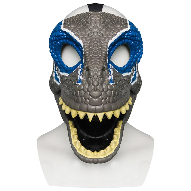 Halloween Opening Dinosaur Mask Halloween Foldable Latex Dinosaur Masque for Halloween Themed Party Accessory Peaceful Pleasures Health and Wellness