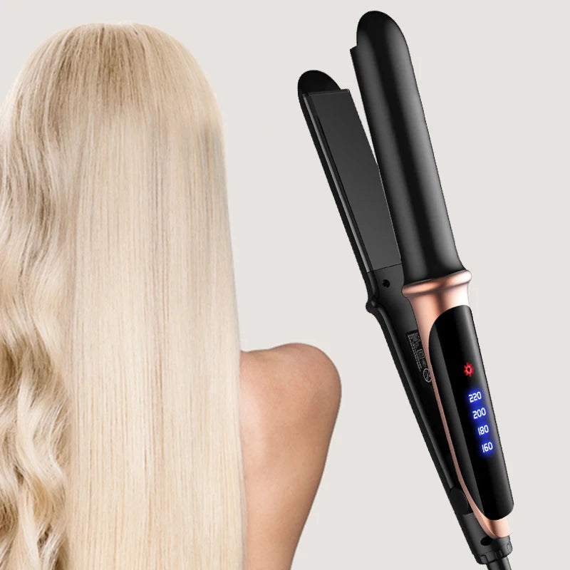 Flat Iron Hair Straightener 2 In 1 Professional Hair Straightener Hair Iron Curling Straightening Irons Peaceful Pleasures Health and Wellness
