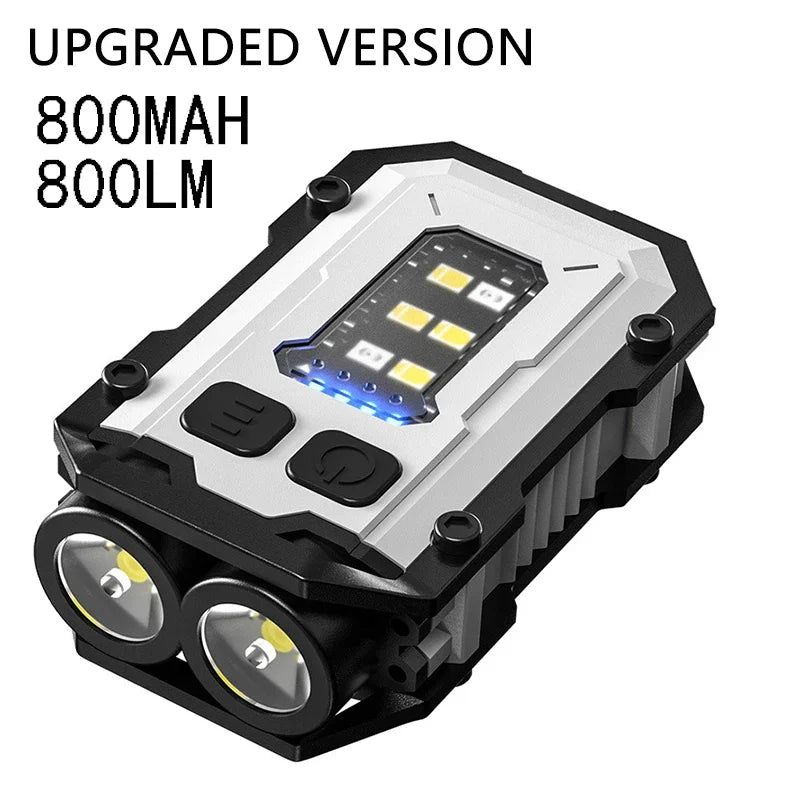 Magnetic COB LED Mini Keychain Flashlight USB-C Rechargeable