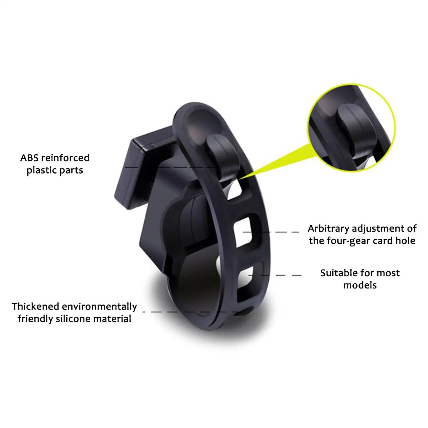 Silicone Bike Tail Light Mount Strap – Adjustable Holder