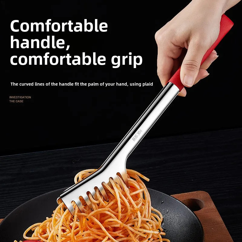 Multi Purpose Food Clips Stainless Steel Cooking Food Serving Tongs Noodle Beef steak Tong Extended Anti scald Cooking Utensils Peaceful Pleasures Health and Wellness