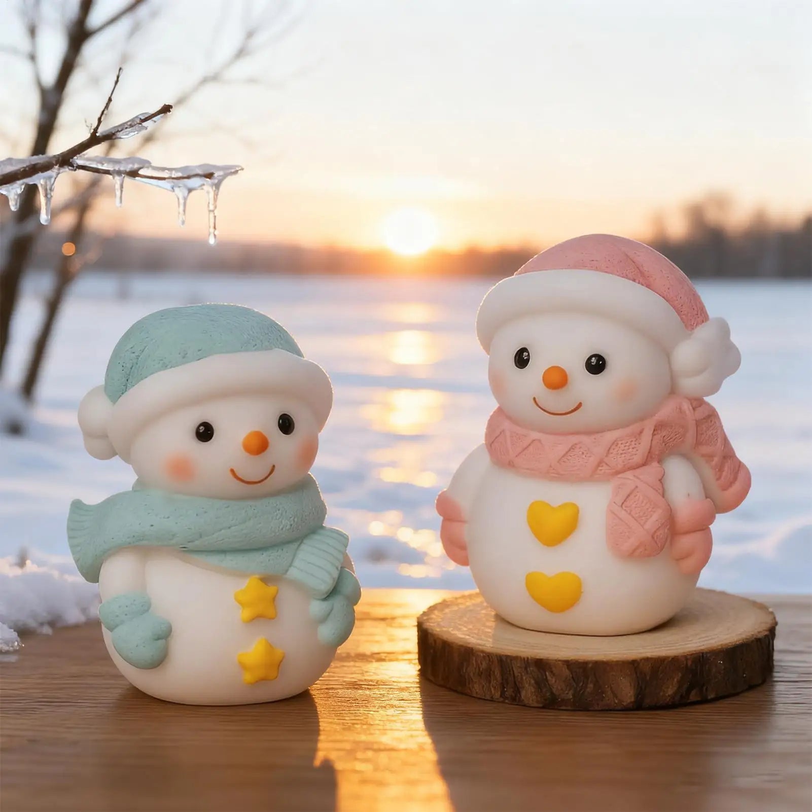 Christmas Molds For Resin Reusable Snowman 2 Pieces Craft Supplies Resin Casting Molds Christmas Decorations For Soap Plaster Peaceful Pleasures Health and Wellness