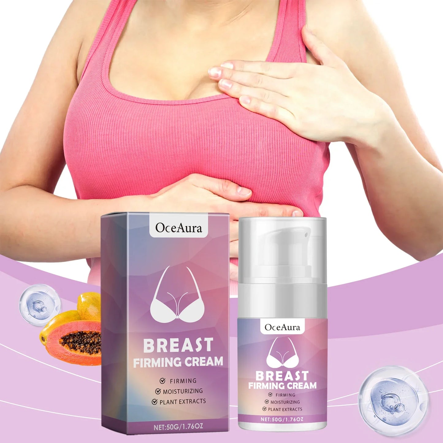 OceAura Breast Firming Cream – Lifting, Moisturizing & Nourishing