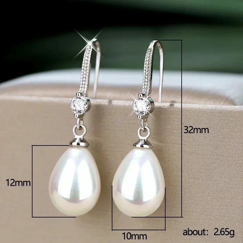 Freshwater Pearl Drop Earrings – Elegant Water Drop Style