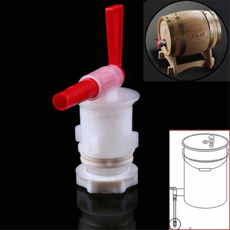 1PC Home Brew Beer Faucet Fermentation Barrel Plastic Faucet Self-made Brewing Equipment Fermentation Tool Peaceful Pleasures Health and Wellness