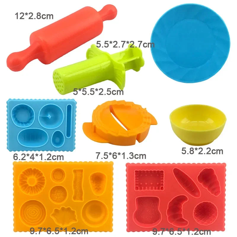 Food Play Dough Molds Kids Plastics Fruit Vegetable Dumpling Noodle