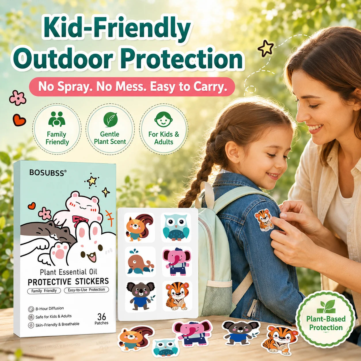 Mosquito Repellent Patches for Kids & Adults | Bug Stickers