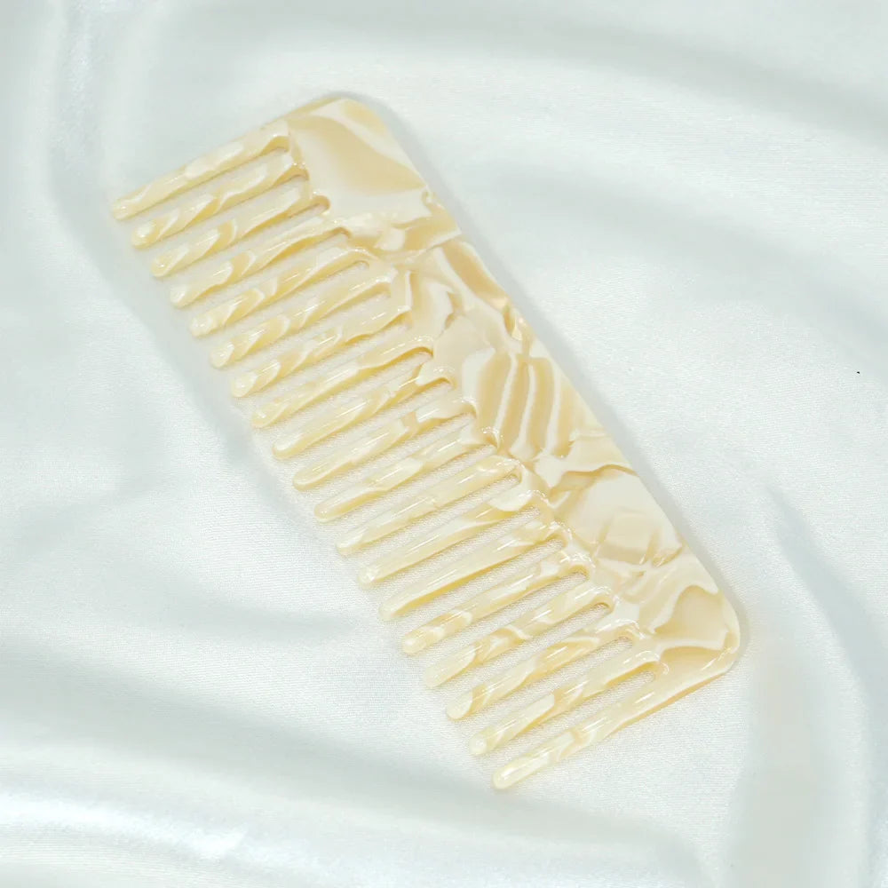 Acetate Wide Tooth Detangling Hair Comb – Anti-Static Set