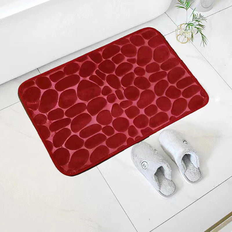Super Absorbent Non-Slip Bath Mat | Soft Coral Fleece Rug