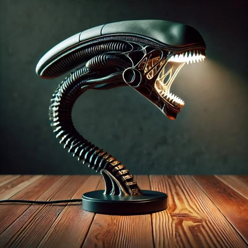 Unique Alien Creature Lamp Stand, Bedroom Home Decorative Lamps, Resin Decoration Items And Ornaments, Two Styles Optional,1pc Peaceful Pleasures Health and Wellness