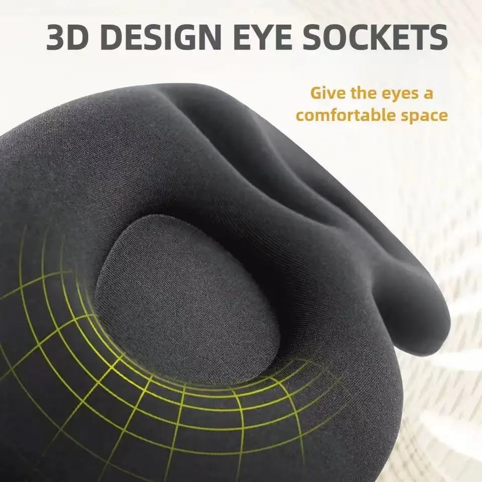 Eye Mask for Sleeping 3D Contoured Cup Blindfold Concave Molded Night Sleep Mask Block Out Light with Women Men Peaceful Pleasures Health and Wellness