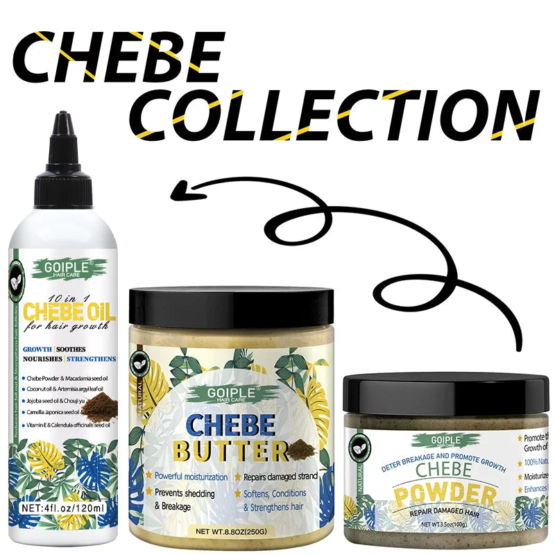 GOIPLE Chebe Hair Conditioner Oil Butter & Powder | Deep Moisture