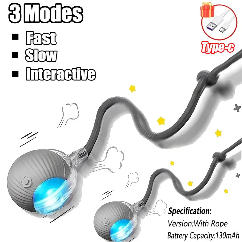 Electric Self-Moving Cat Ball Toy | Auto Rolling Interactive Play