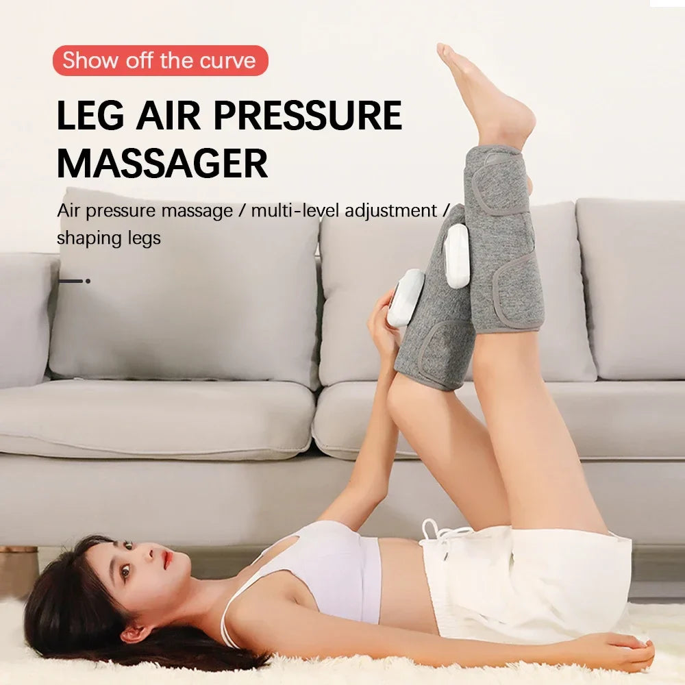 Wireless Air Compression Leg Massager – 3 Modes, 360° Calf