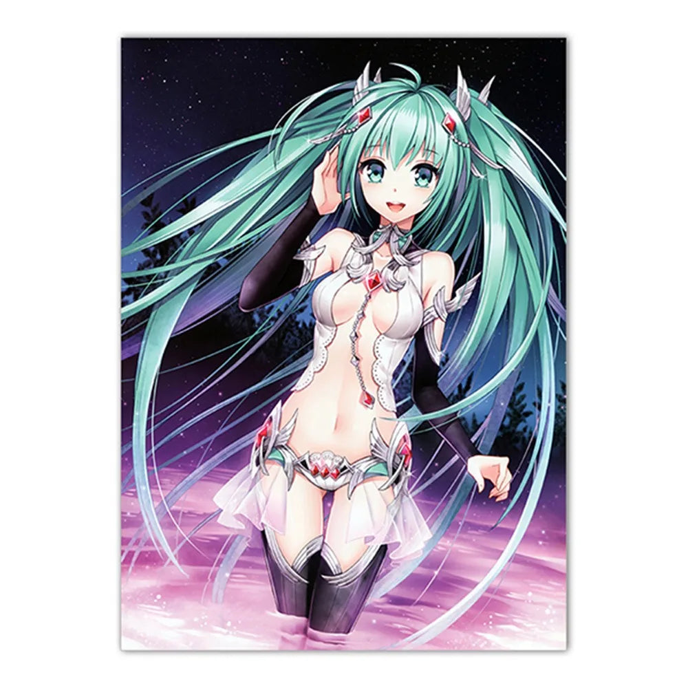 Hatsune Miku Canvas Wall Art Print | Anime Room Decor