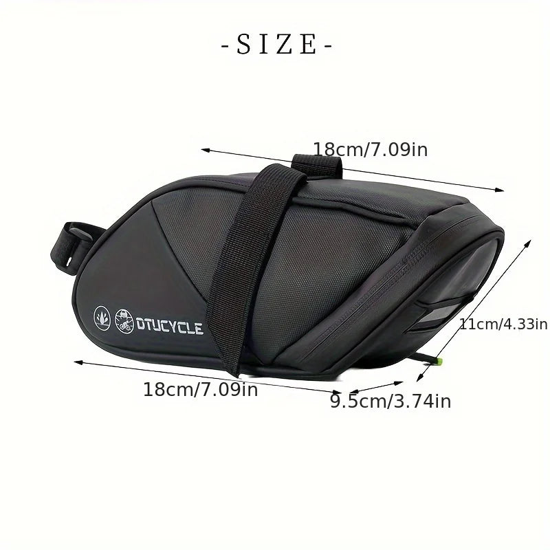 Large Capacity Bike Saddle Bag | Road & MTB Seat Post Bag Bike Saddle Bag Peaceful Pleasures Health and Wellness