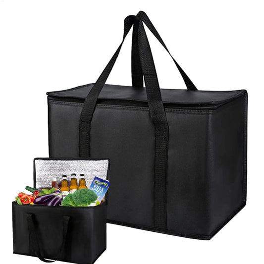 Thermal Insulation Bag Portable Picnic Thermal Bag For Food Delivery Insulated Cooler Bag Foldable Reusable Grocery Bag 65-70L Peaceful Pleasures Health and Wellness