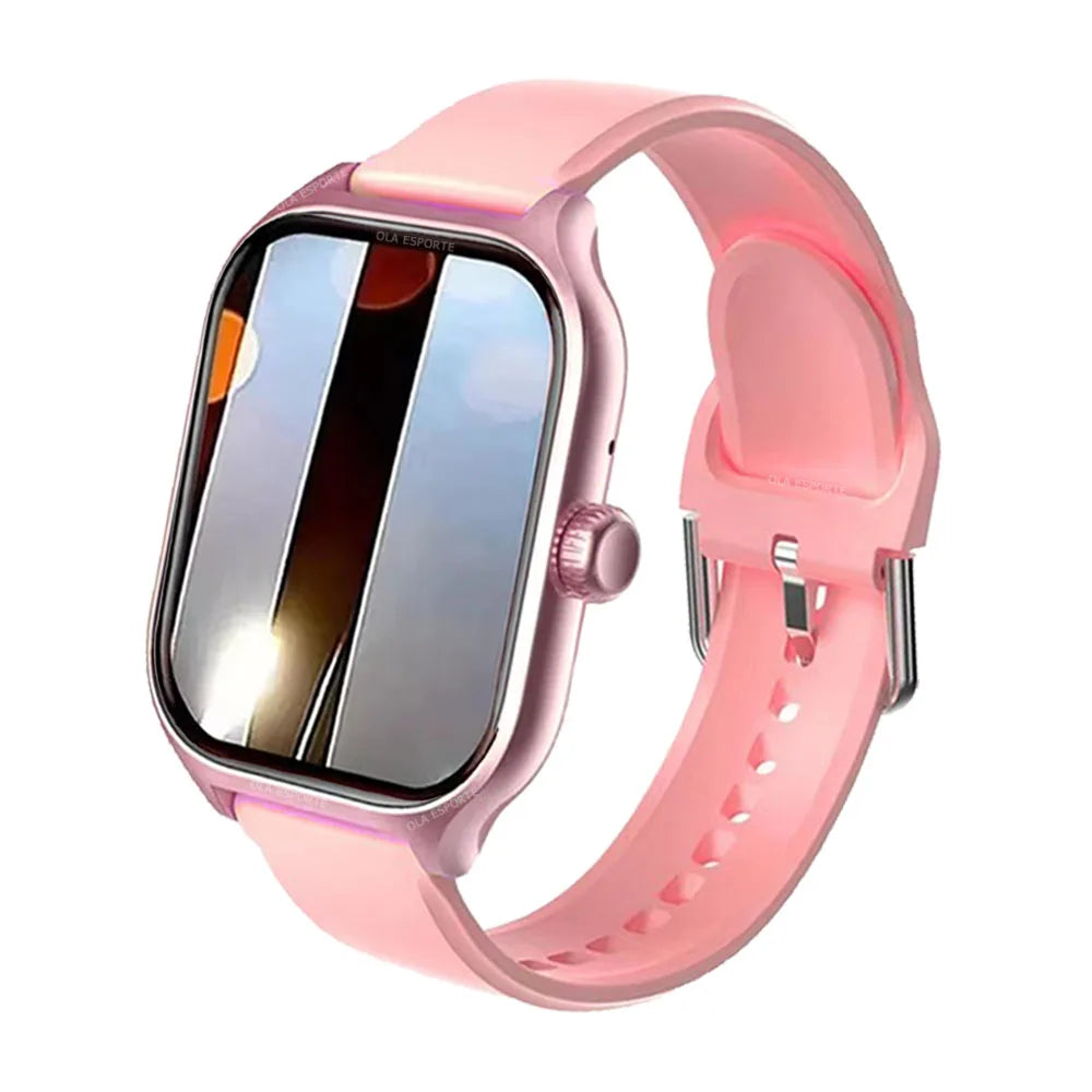 Smartwatch Dial to Answer Calls Calorie Tracking 2.01 Inch Heart Rate Blood Oxygen Blood Pressure Monitor Bluetooth Smart Watch Peaceful Pleasures Health and Wellness Pink