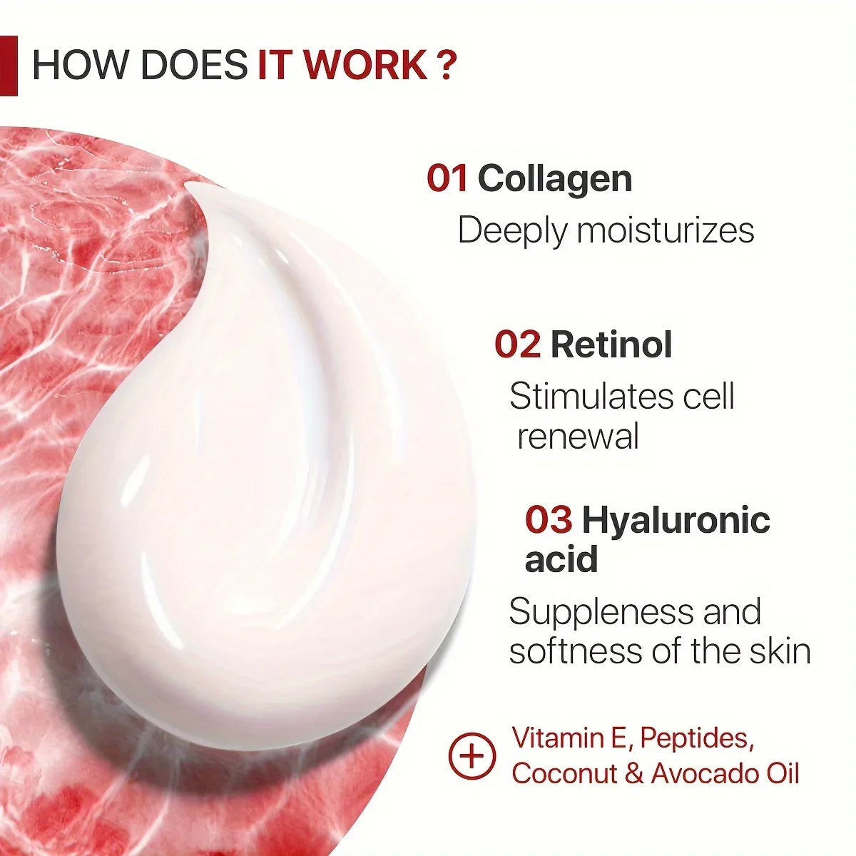 GORGIQUE Collagen Face Cream – Retinol & Hyaluronic Acid
