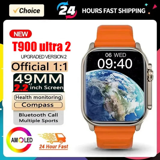 T900 Ultra 2 Smart Watch 49mm AMOLED NFC Bluetooth Men's Smart Watch Oasis Select