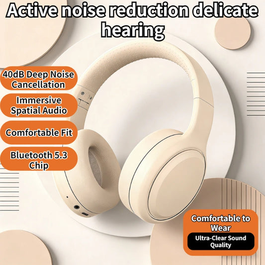 Bluetooth 5.3 Headsets Gaming Headphones Dual Mode Wireless Earphones Foldable Noise Reduction Music Headsets For iPhone Xiaomi Peaceful Pleasures Health and Wellness