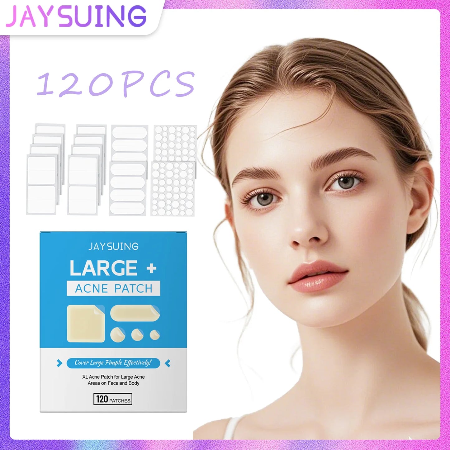 120-Count Salicylic Acid Acne Patches | Invisible Blemish Dots
