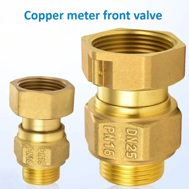 Brass Check Valve Union Fitting – One-Way Threaded Water Valve
