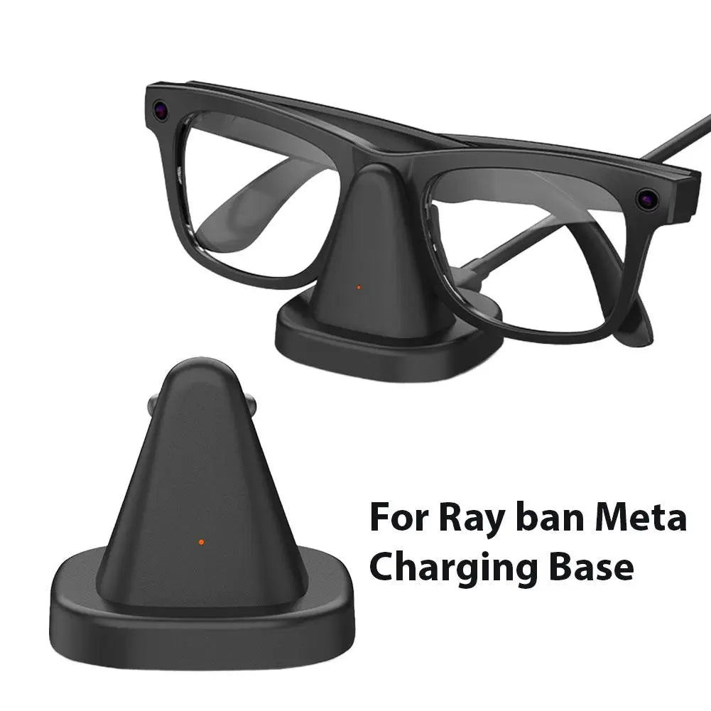 For Ray Ban Meta Charging Dock, Safe Charging Chip, Smart AI Glasses Base, Fast Charging Mini Non-slip Portable Charging Dock Peaceful Pleasures Health and Wellness