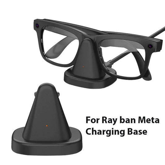 For Ray Ban Meta Charging Dock, Safe Charging Chip, Smart AI Glasses Base, Fast Charging Mini Non-slip Portable Charging Dock Peaceful Pleasures Health and Wellness