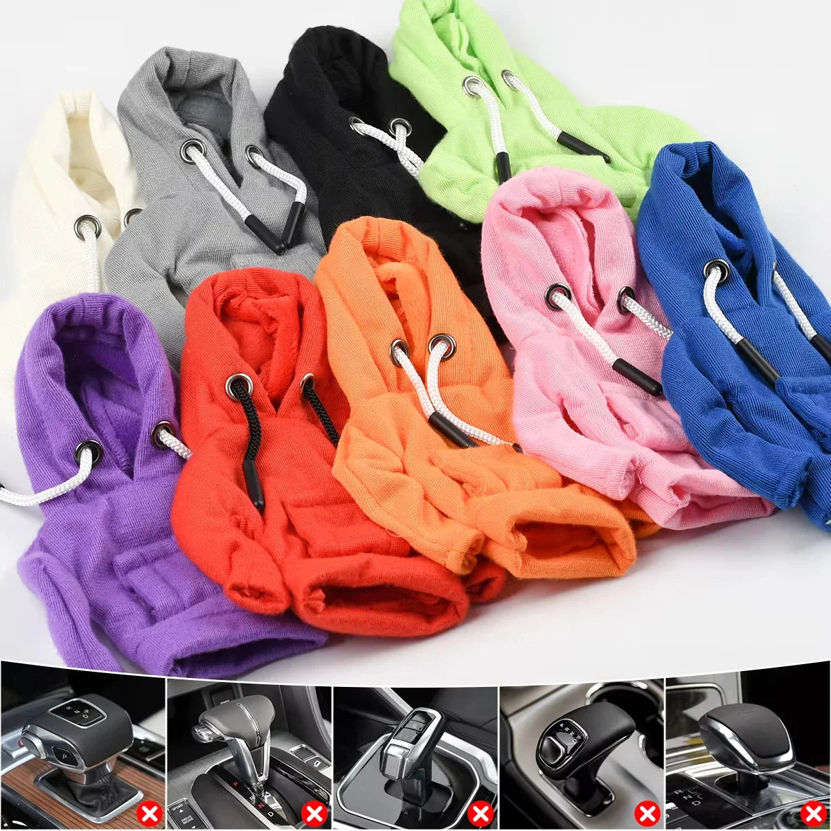 Mini Hoodie Gear Shift Knob Cover | Universal Car Interior Decor
