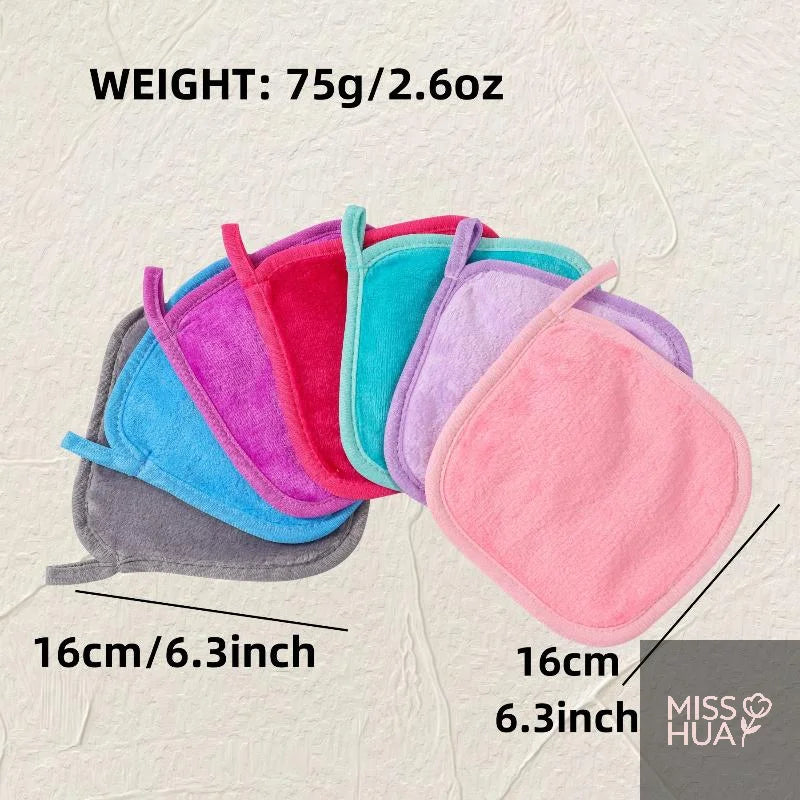 Microfiber Makeup Remover Cloths – 5/7 Pcs Reusable Face Pads