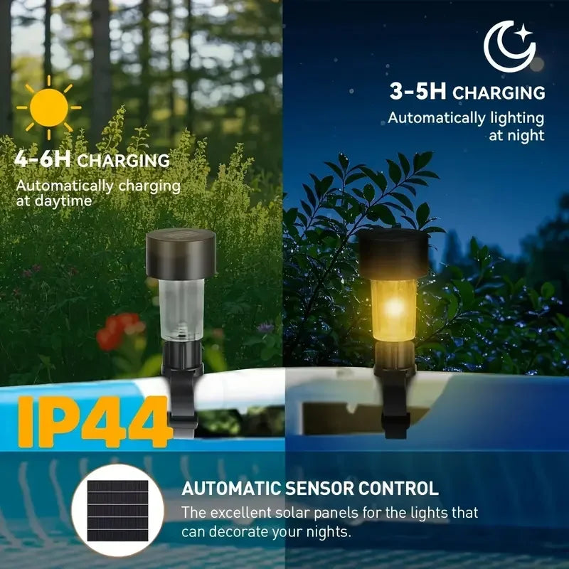 Solar Hanging LED Pool Light – IP44 Waterproof, Warm White Glow