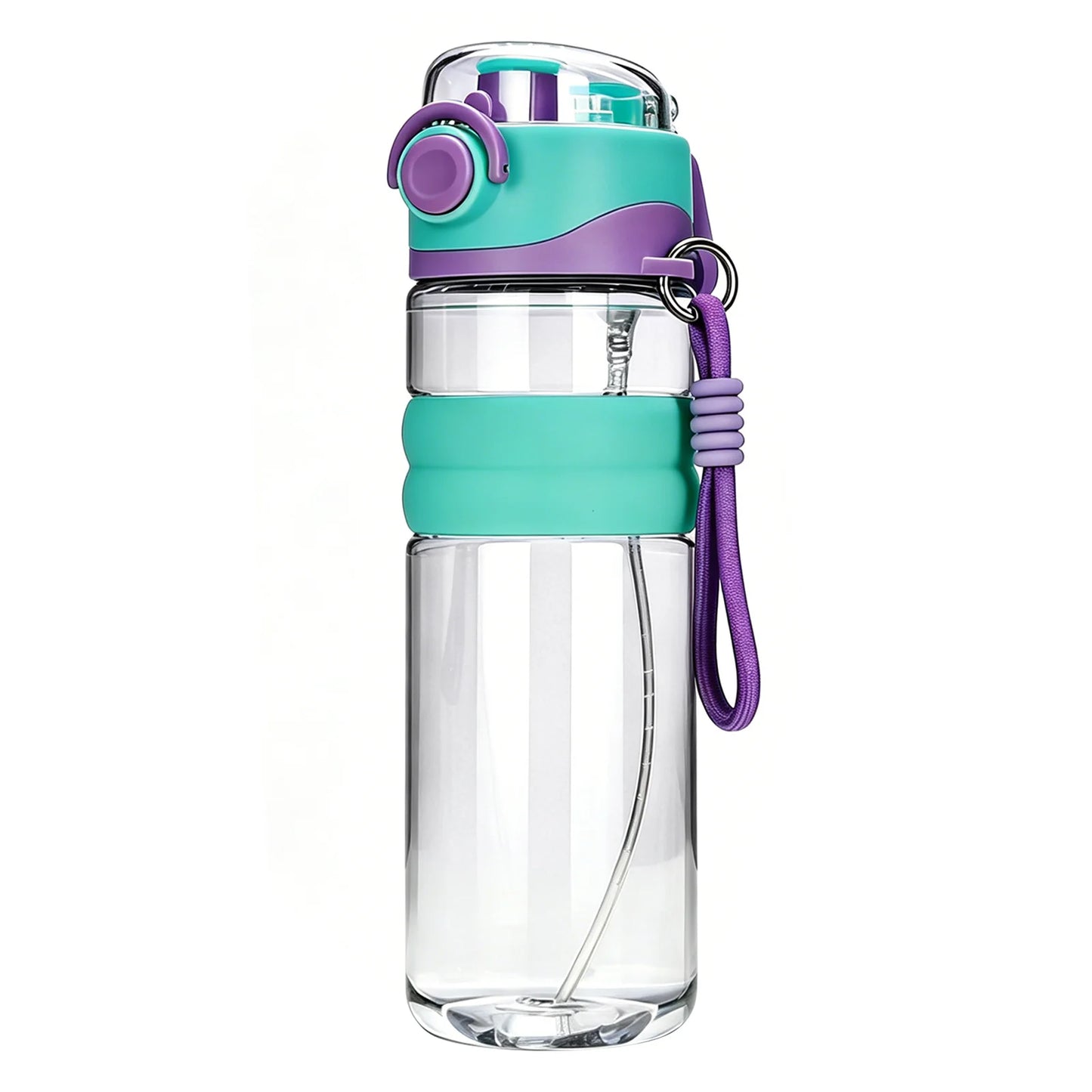 Spray Sports Water Bottle 750ML Portable Water Bottles Direct Drinking Dual-Use Plastic Water Bottles for Outdoor Sporting Peaceful Pleasures Health and Wellness Purple 1