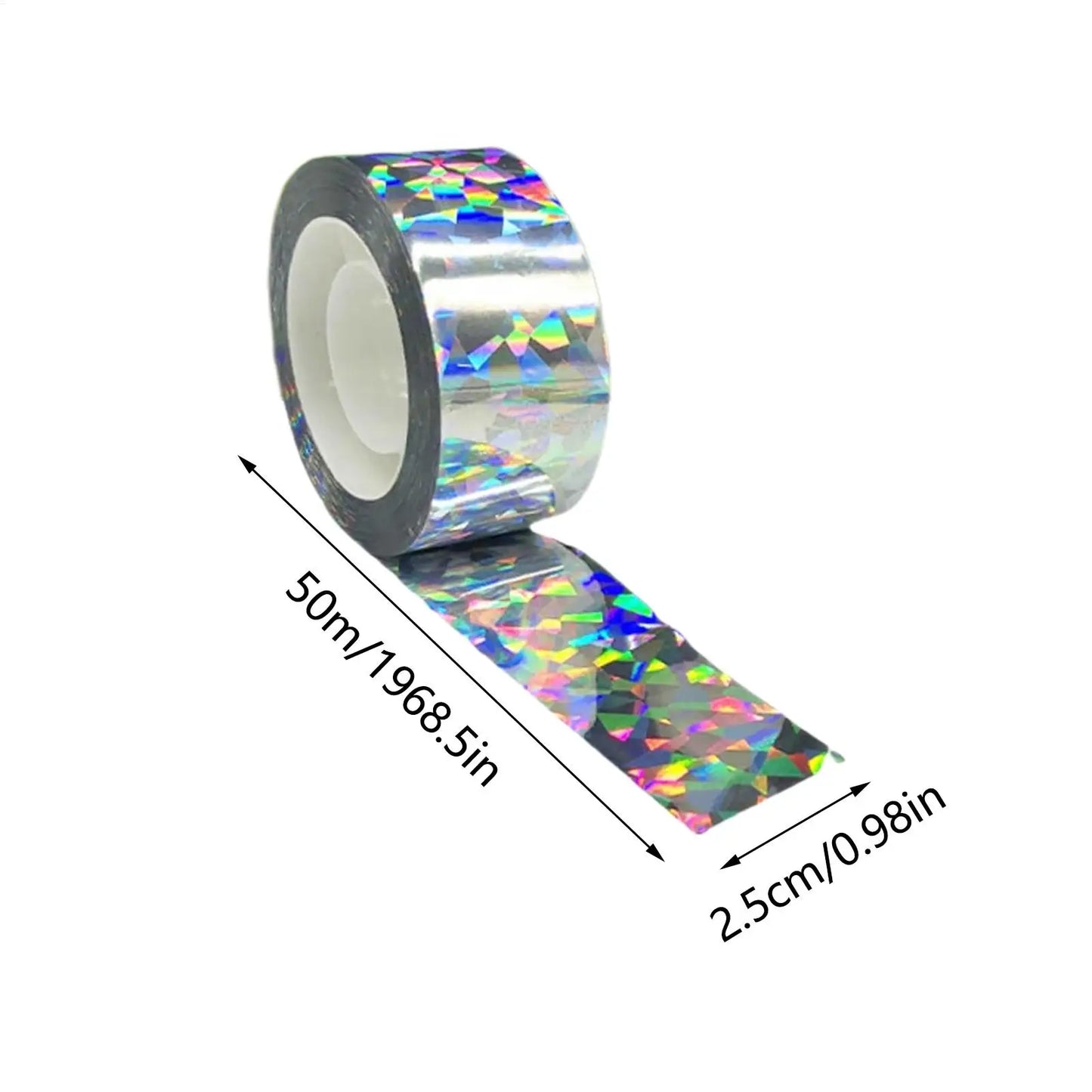 Bird Scare Tape 2 Rolls 164Ft Reflective Ribbon | Garden Fence