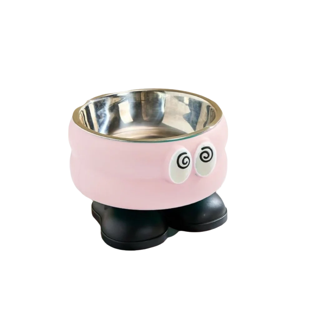 Elevated Stainless Steel Pet Bowl | Non-Slip Anti-Tip