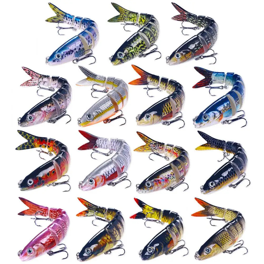 Multi Jointed Fishing Lure for Freshwater and Saltwater Peaceful Pleasures Health and Wellness