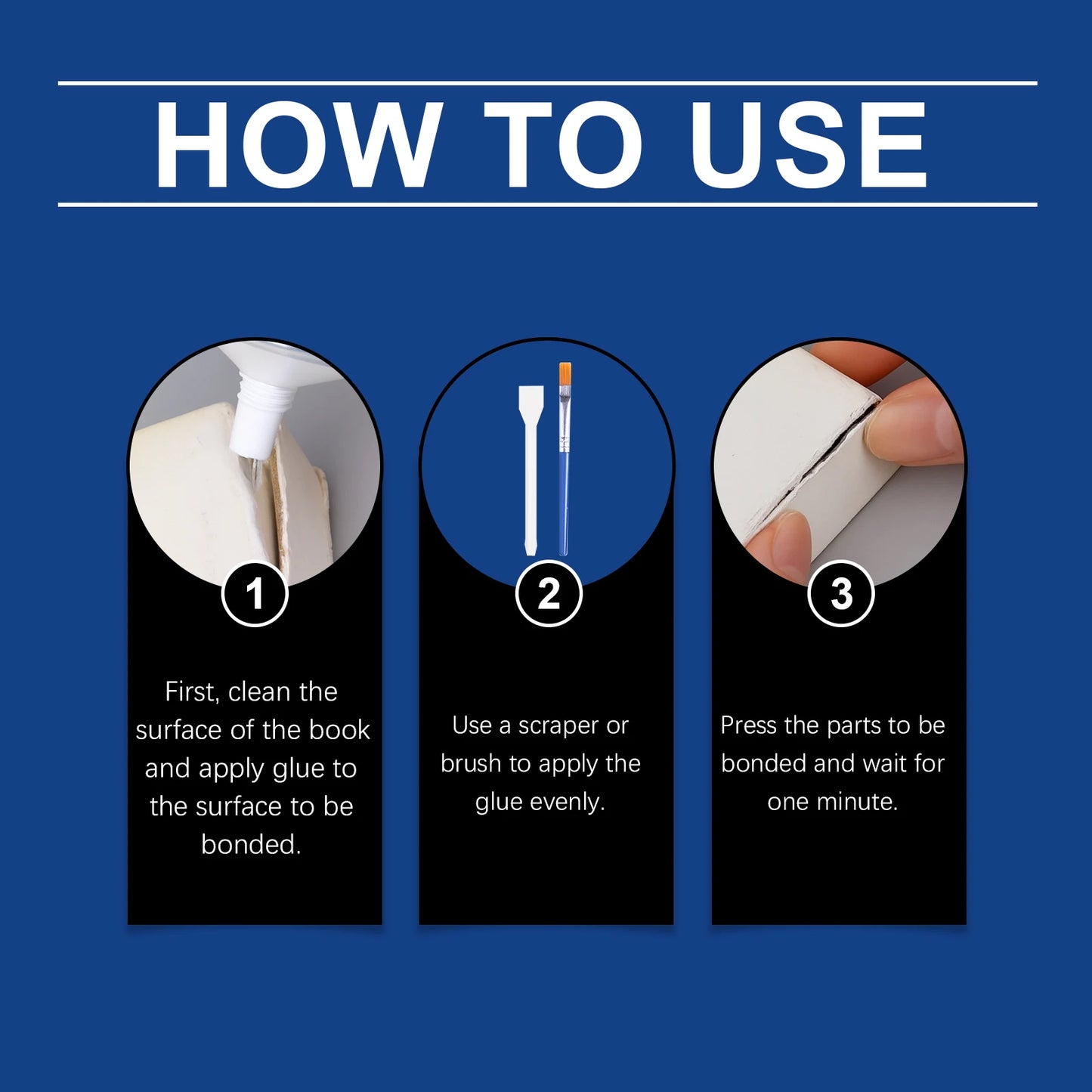 60ml Book Repair Glue | Quick Dry, Waterproof, Strong Adhesion
