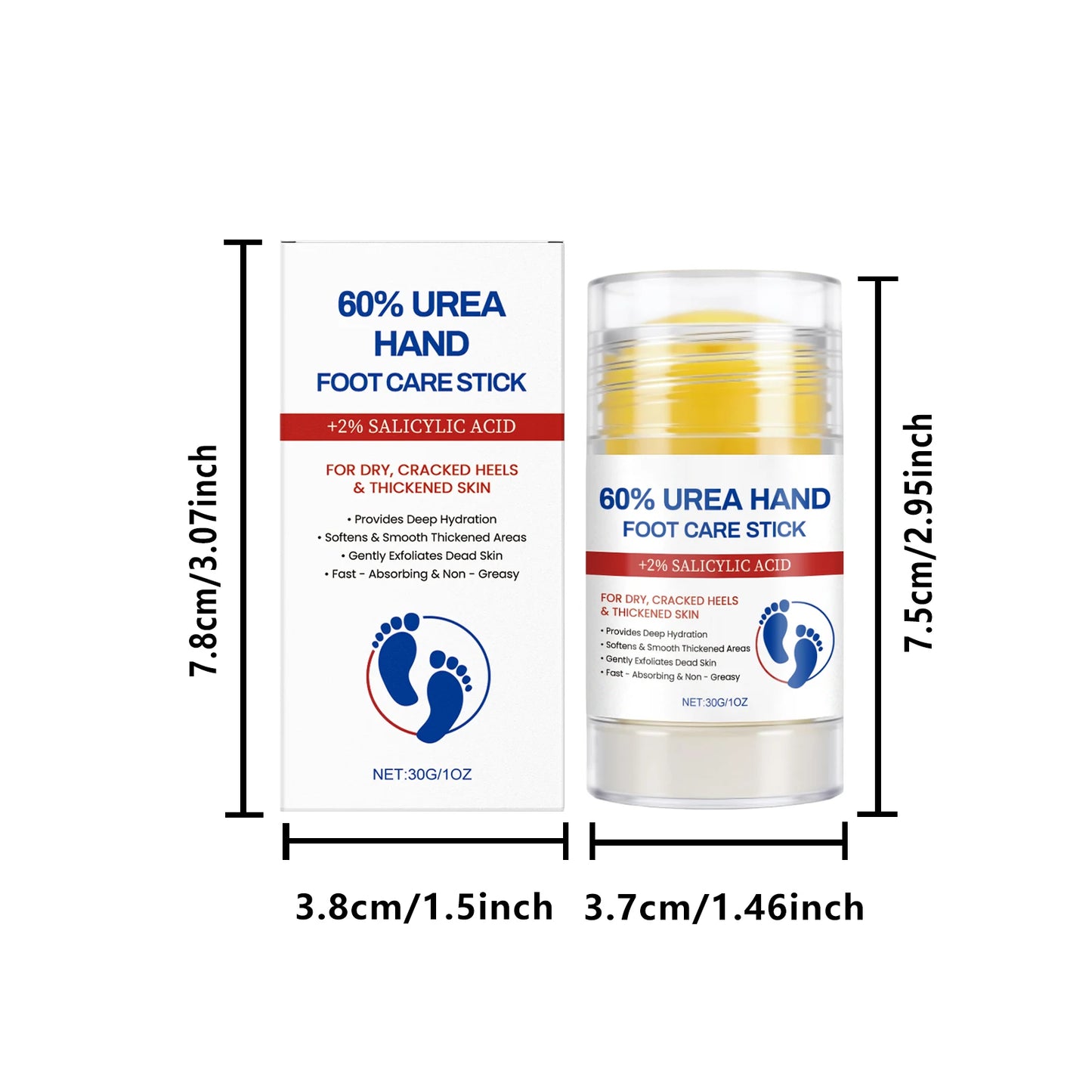 Hand Foot Moisturizing Stick Anti-Cracking Feet Exfoliating Removal Dead Skin Smooth Soft Skin Hand Feet Nourishing Care Balm Peaceful Pleasures Health and Wellness