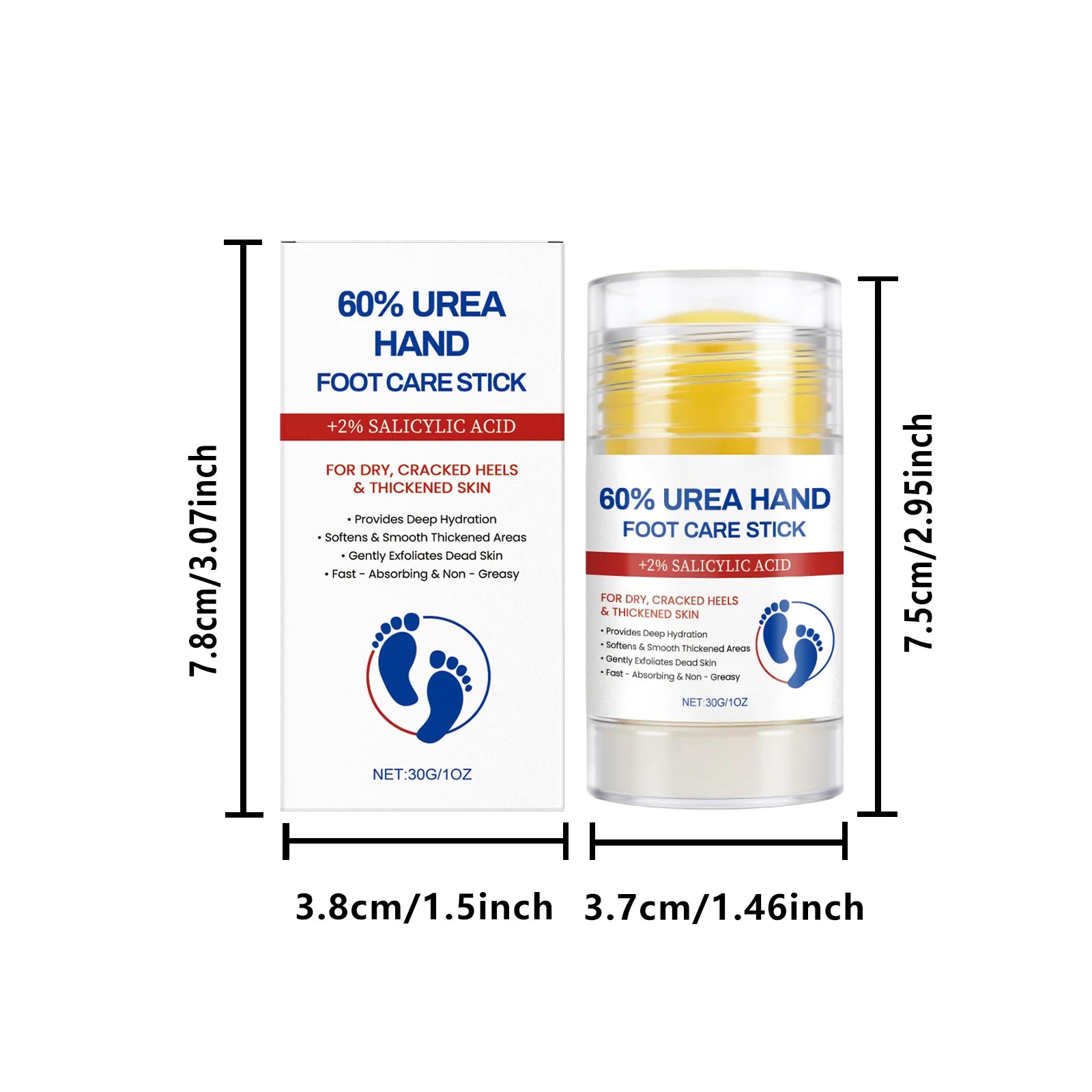 Hand Foot Moisturizing Stick Anti-Cracking Feet Exfoliating Removal Dead Skin Smooth Soft Skin Hand Feet Nourishing Care Balm Peaceful Pleasures Health and Wellness