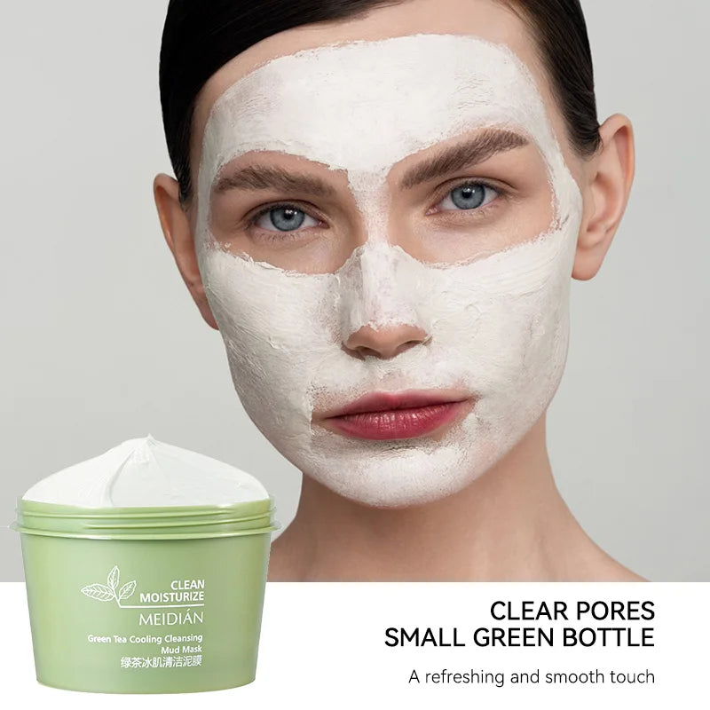 Green Tea Ice Mud Mask – Blackhead Removal & Oil Control 120g