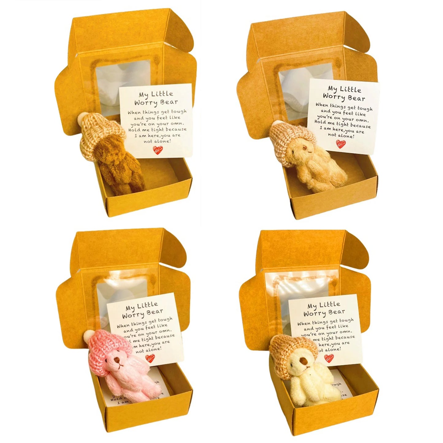 Mini Pocket Bear Hug in a Box | Handmade Plush Bear Gift Set