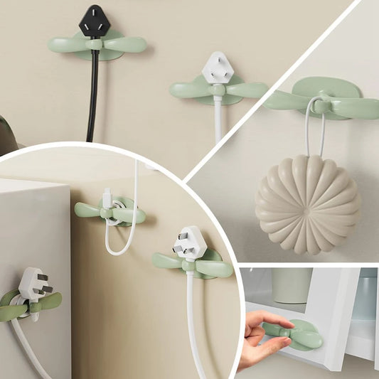 A36T-Kitchen Wire Winder Household Wire Organizer Plug Hook Holder Winding Wire Clip Power Cord Arrangement Peaceful Pleasures Health and Wellness