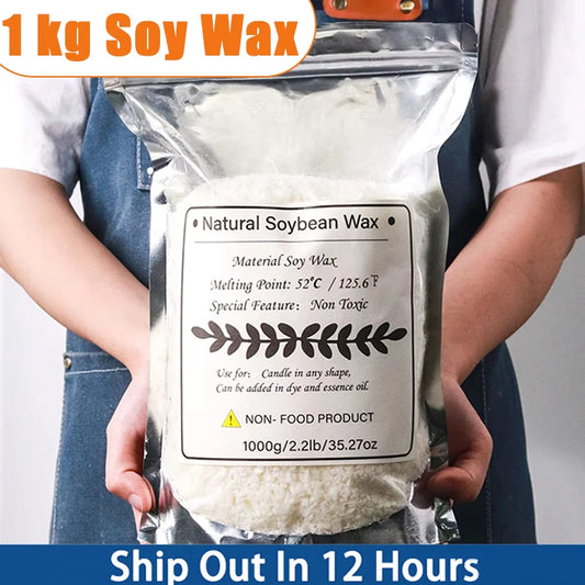 100% Pure Soy Wax for DIY Candle Making – Additive-Free Candle Making Wax Peaceful Pleasures Health and Wellness