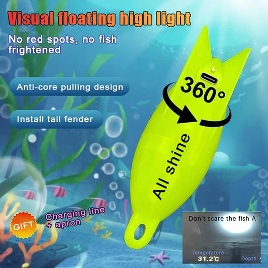 360° LED Night Fishing Float – Super Bright Glow Fish Finder LED Fishing Float Peaceful Pleasures Health and Wellness