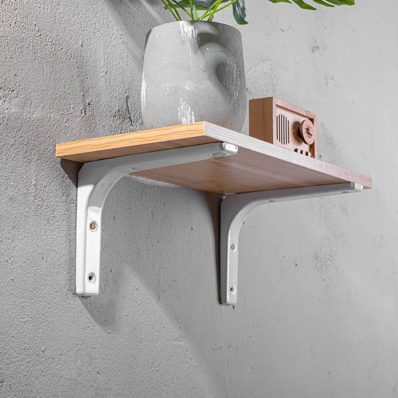 Heavy-Duty Floating Shelf Brackets | Black & White Steel