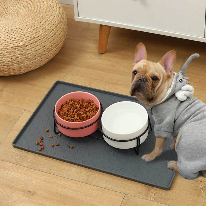 Silicone Pet Feeding Mat – Waterproof Non-Slip for Cats & Dogs