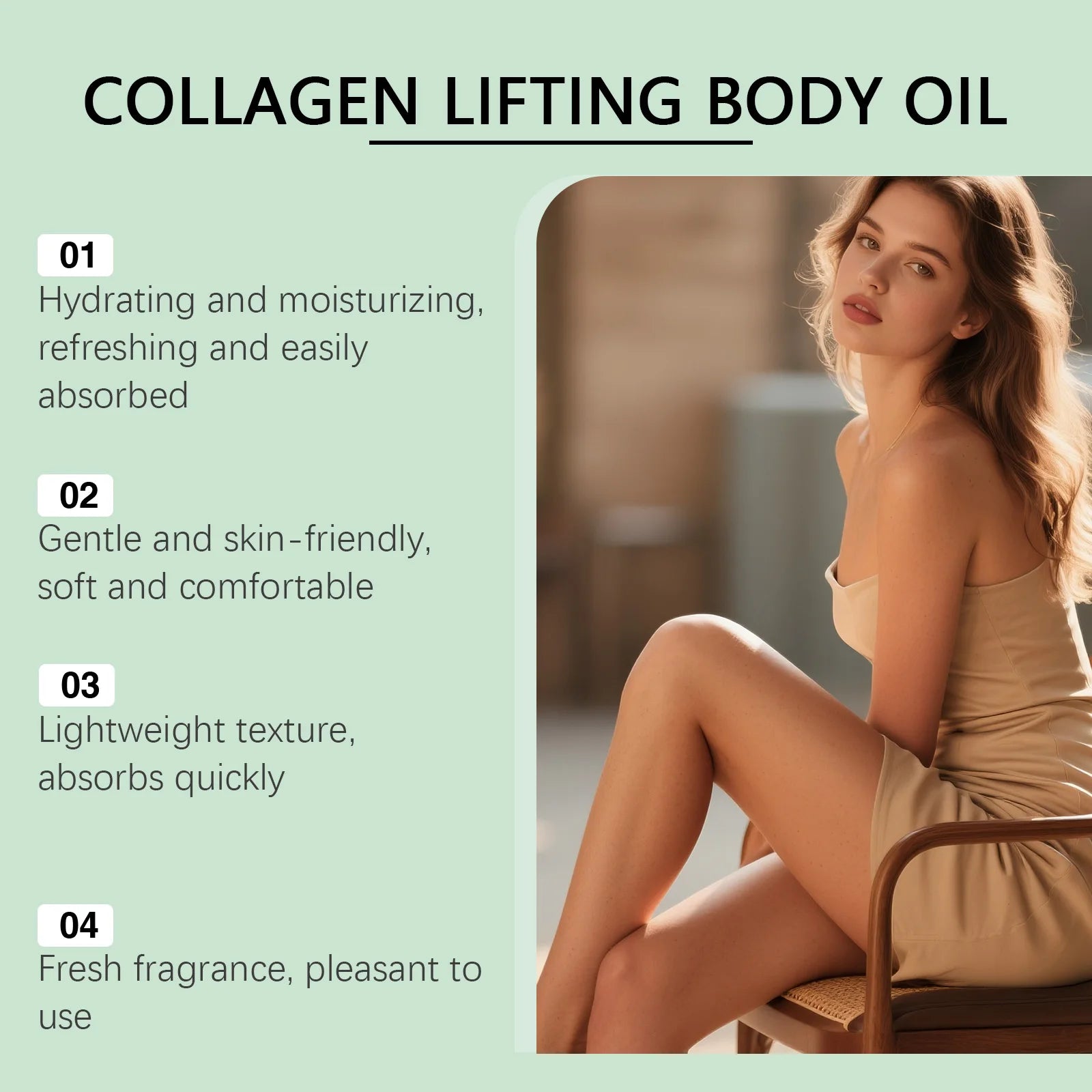 Collagen Lifting Body Oil – Firming & Hydrating Skin Care Peaceful Pleasures Health and Wellness