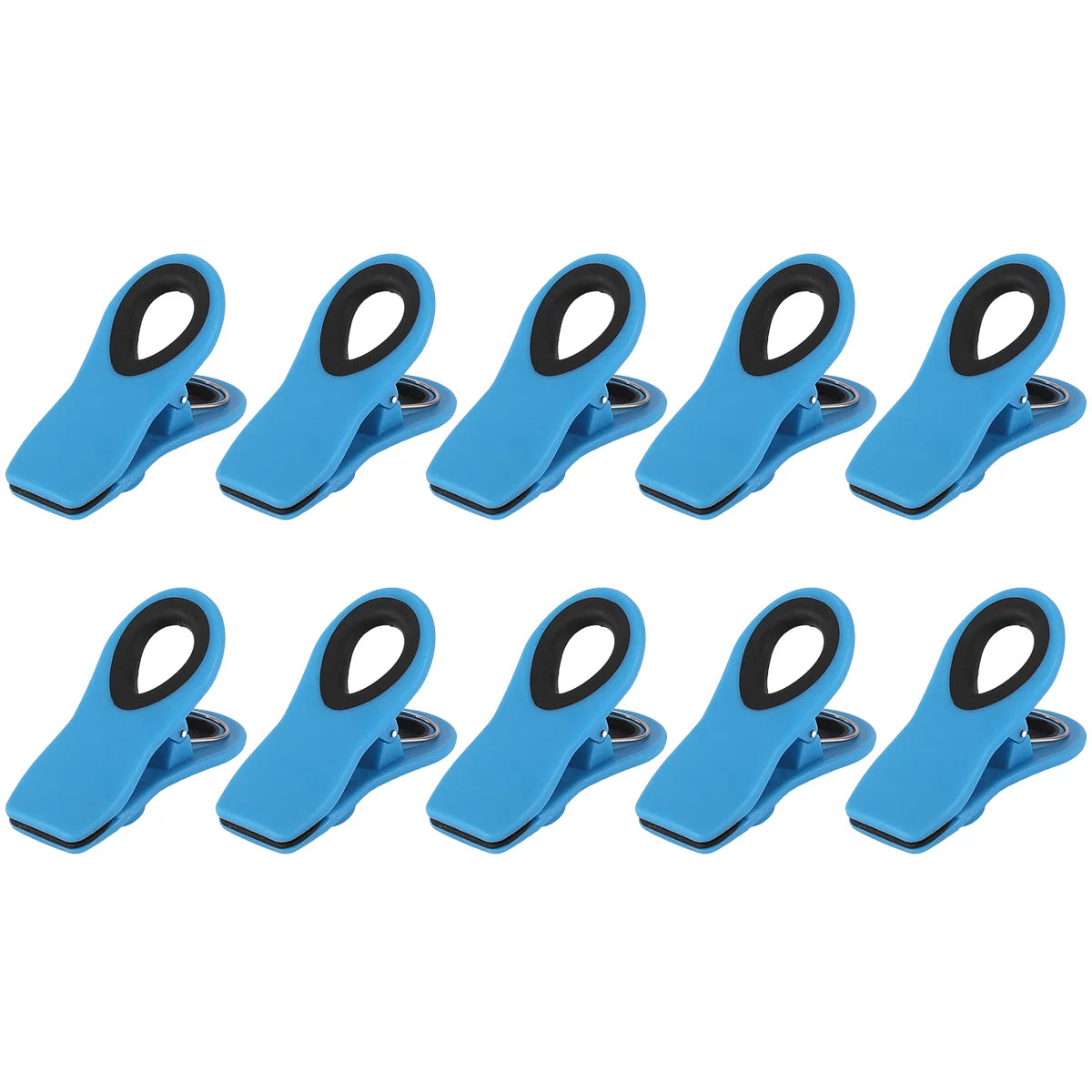 4/6/10 Pack Chip Clips, Magnetic Bag Clips with Air Tight Seal for Food Storage, Multicolor Peaceful Pleasures Health and Wellness 10pcs Blue