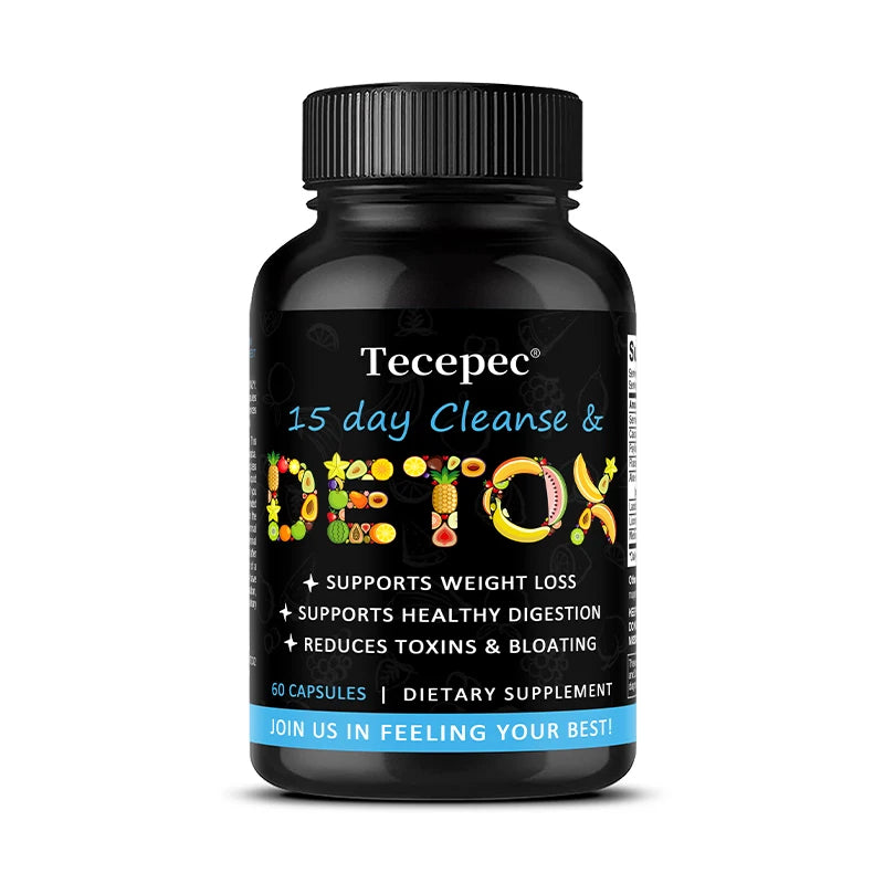 15 Day Cleanse and Detox - Supports Gut Health, Improves Digestion, Metabolism and Promotes Weight Management Peaceful Pleasures Health and Wellness 60 count-1bottle