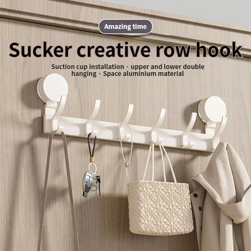 Aluminum Suction Cup Wall Hooks – 8-Pack Punch-Free Hangers